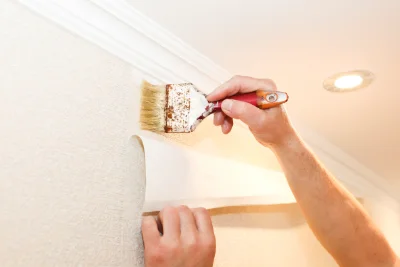 Pose de papier peint à Épense — revêtements muraux et toiles de verre